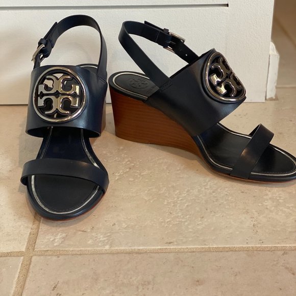 Tory Burch Metal Miller 65mm Wedge - Picture 3 of 3